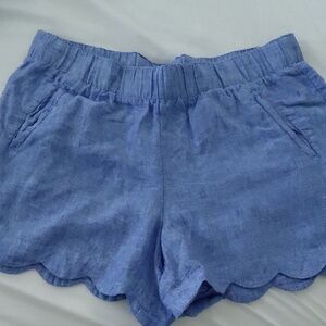 Lilly Pulitzer Blue Scalloped Shorts